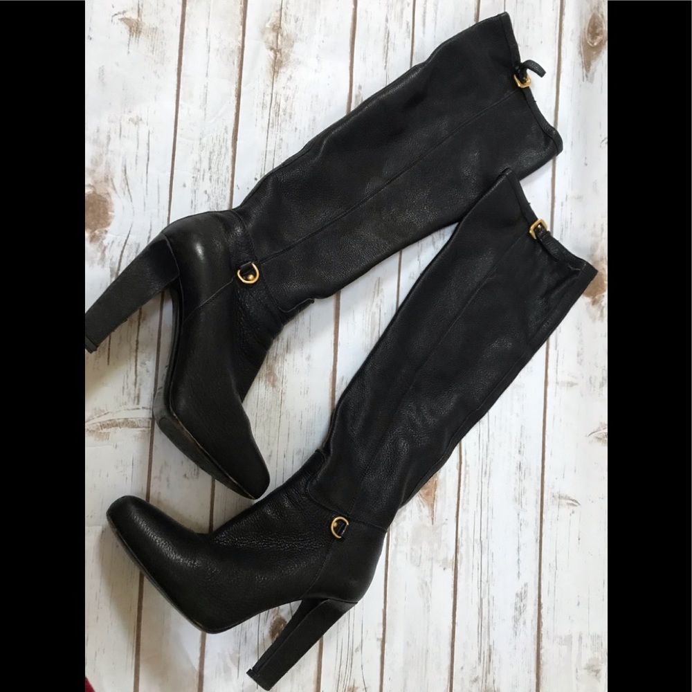 Prada Black Knee-High Boots